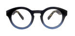 Berlin, (Blue Light Glasses) Reading, High End Readers, Magnifying Eyeglass (Black/Blue) (Round) (Thick Frame) (Over size) NY Fifth Avenue