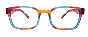 Amsterdam (Premium) Reading Glasses High End Reading Glass, magnifying glasses Multi Colors. Geometric Shape ( Blue, Purple, Orange n Red)