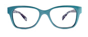 The Contemporary, (Premium) Reading Glasses High End Readers +1.25 to +6 Magnifying (Blue Paisley) Square. Optical Frames, NY Fifth Avenue.