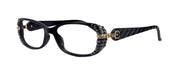 Glamour Quilted, (Bling) Women Reading Glasses Adorned w (Hematite, L. Colorado) (Black, Gray Tortoise Shell) NY Fifth Avenue