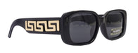 Polarized Women Sunglasses, 1.1mm Polarized Grey Lenses, 100% UVA UVB Protection (Black, Square) NY Fifth Avenue