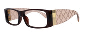 Reading Glasses, Brown, Medium Frame, High End Readers, Bifocal, Sun readers, Trendy Style, NY Fifth Avenue
