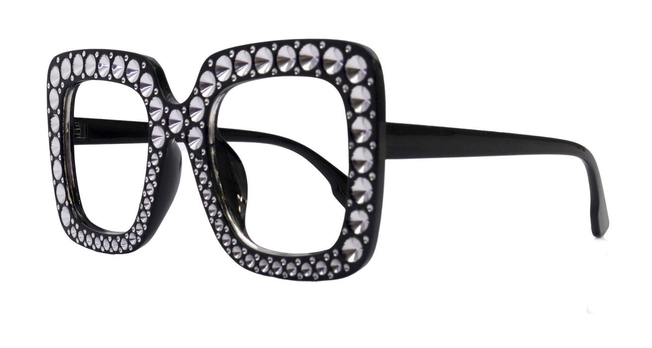 Oversized Reading Glasses, Black , Large Frame, High End Readers, Bifocal, Sun readers, Trendy Style, NY Fifth Avenue
