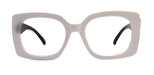 Oversized Reading Glasses, White With Black , Large Frame, High End Readers, Bifocal, Sun readers, Trendy Style, NY Fifth Avenue