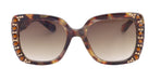 Emory, Bling Women Sunglasses Genuine European Crystals, 100% UV Protection, Brown Tortoiseshell. NY Fifth Avenue