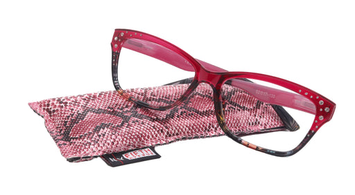 Premium Reading Glasses, High End Readers +1.25..+3 Magnifying Glasses, Square Optical Frames (Tortoise Brown Pink) NY Fifth Avenue.