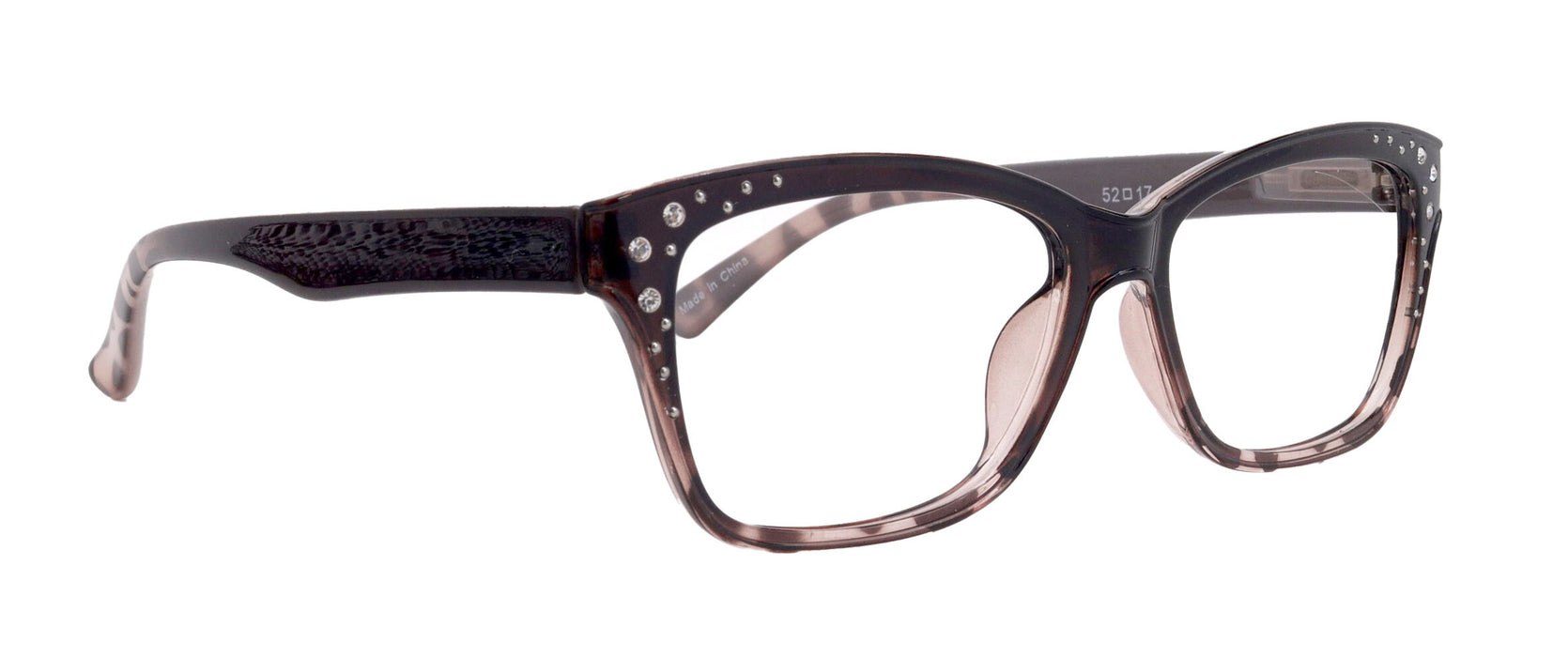 Premium Reading Glasses, High End Readers +1.25..+3 Magnifying Glasses, Square Optical Frames (Tortoise Brown ) NY Fifth Avenue.