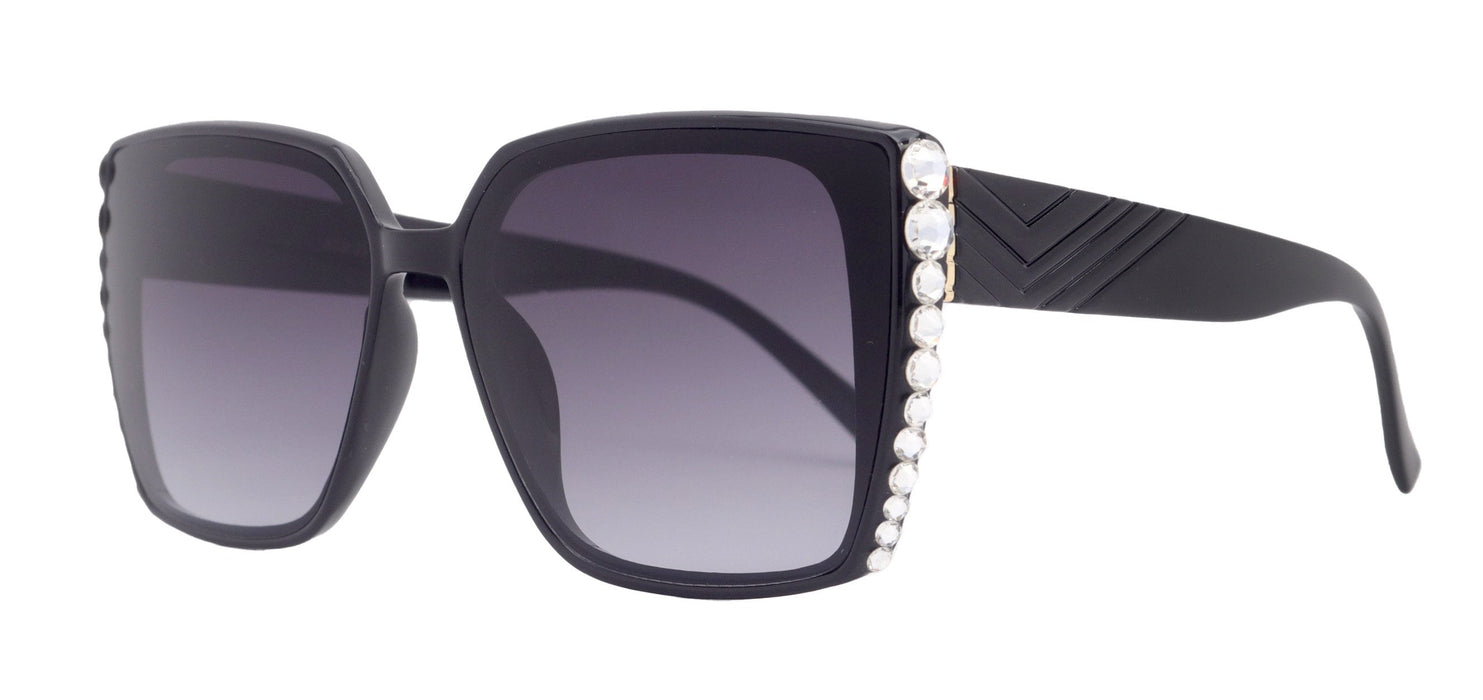 Bling Women Sunglasses Clear Genuine European Crystals, 100% UV Protection. NY Fifth Avenue