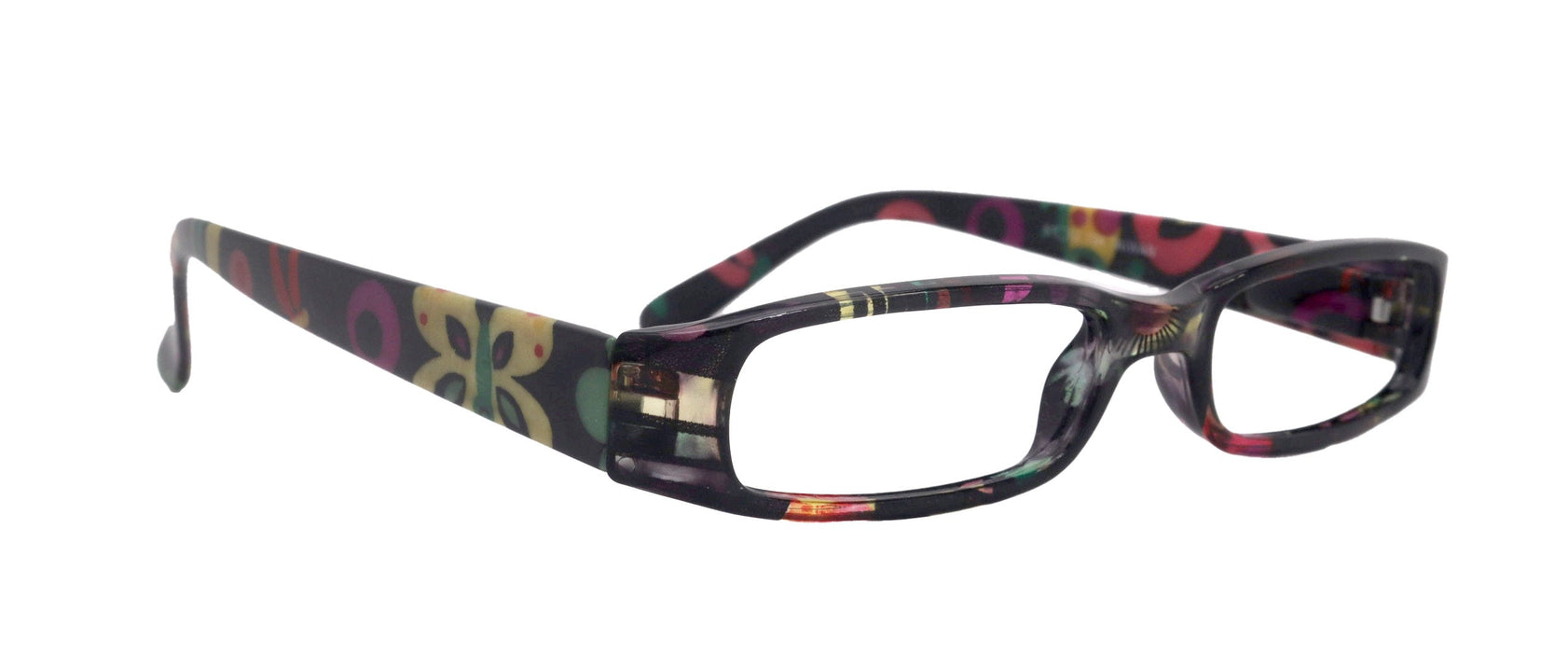 Elsa, Premium Reading Glasses for Women (Black flower ) Optical Frame, NY Fifth Avenue