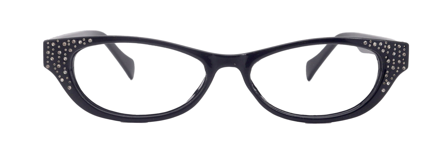 Premium Reading Glasses High End Reading Glass Black +1.25 to +3.00 magnifying glasses, Cat Eye. optical Frames