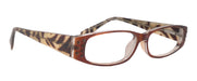 Premium Reading Glasses High End Reading Glass, Small Frame Brown +1.25 to +3.00 magnifying glasses, Cat Eye. optical Frames