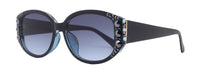 Bling Women Sunglasses W Hematite and Aquamarine Genuine European Crystals, 100% UV Protection. NY Fifth Avenue