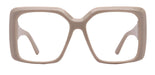Cypress, Tan Large Oversized Reading Glasses, Women Readers, High End Reading Magnifying eyeglasses, Big Square optical Frames