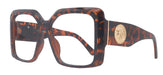 Cypress, Tortoiseshell Large Oversized Reading Glasses, Women Readers, High End Reading Magnifying eyeglasses, Big Square optical Frames